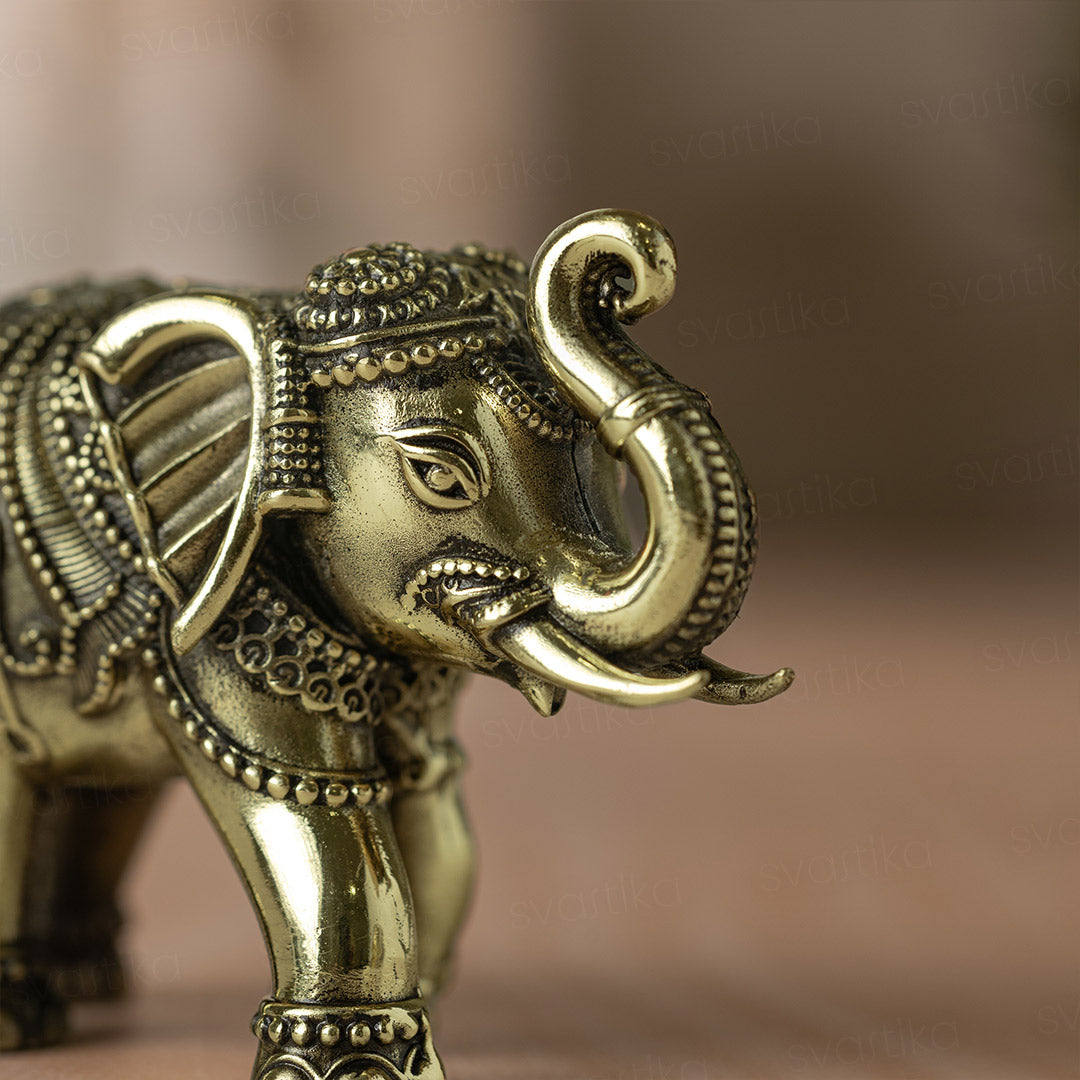 brass elephant statue