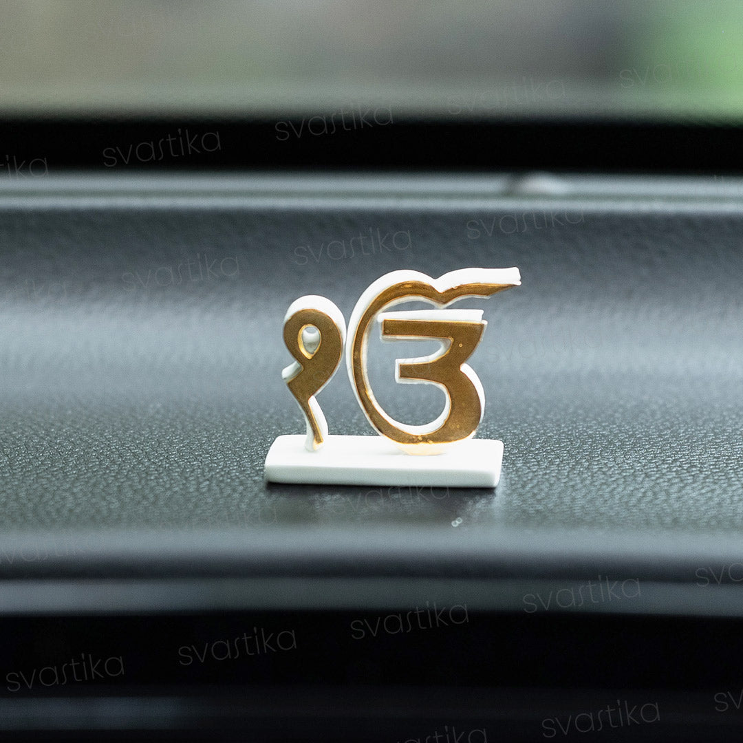 Ek Onkar for Car Dashboard - Gold Plated