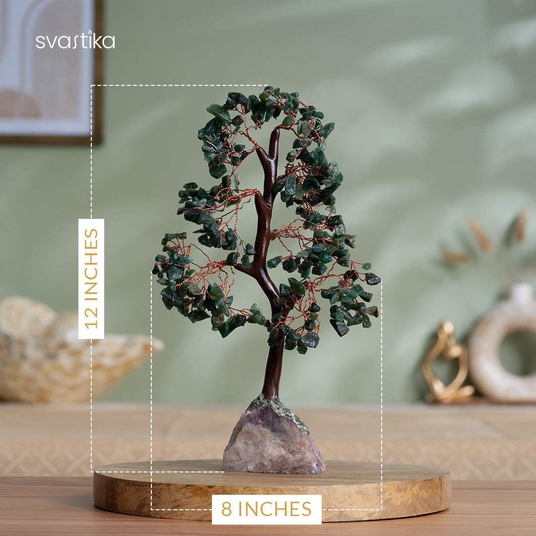 Green Jade Crystal Tree for gift