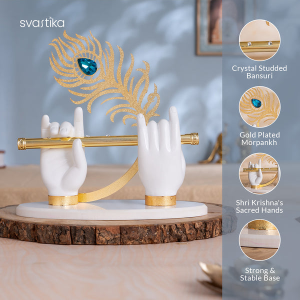 Lord Krishna's Divine Hands Idol 