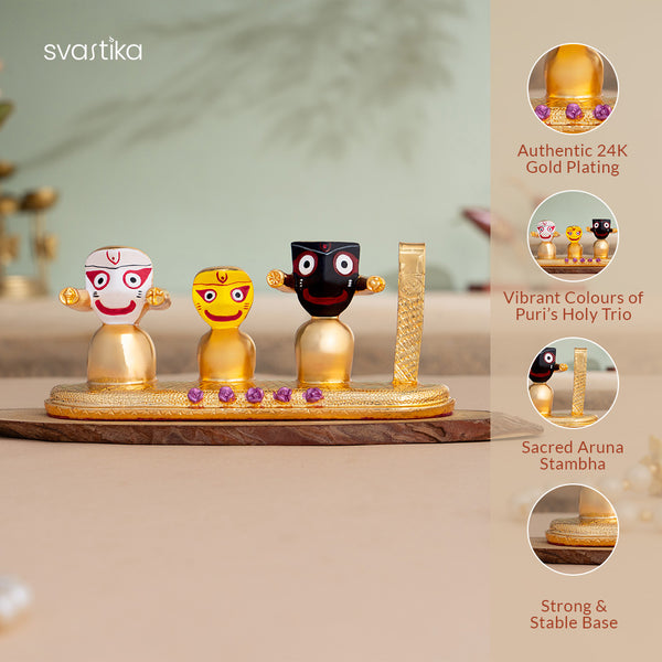 Lord Jagannath, Subhadra, Balabhadra Murti Set 