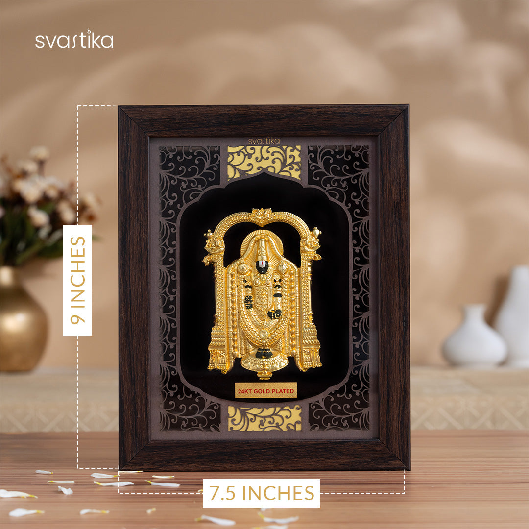 Tirupati Balaji 3D Wall Frame 