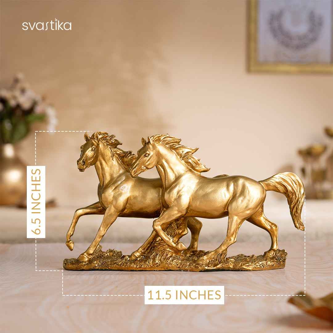 Vintage Running Horse  Statue 