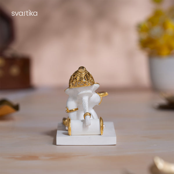 Ganesha Reading statue 