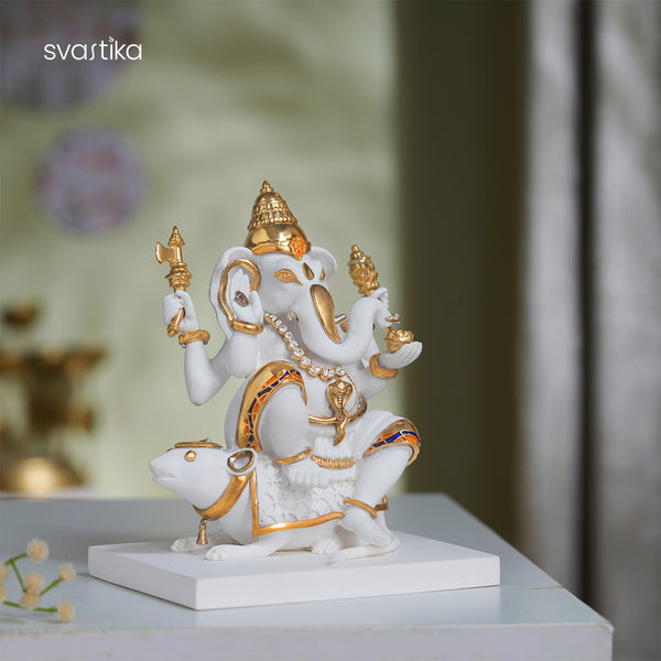 Lord Ganesha on Mushak idol