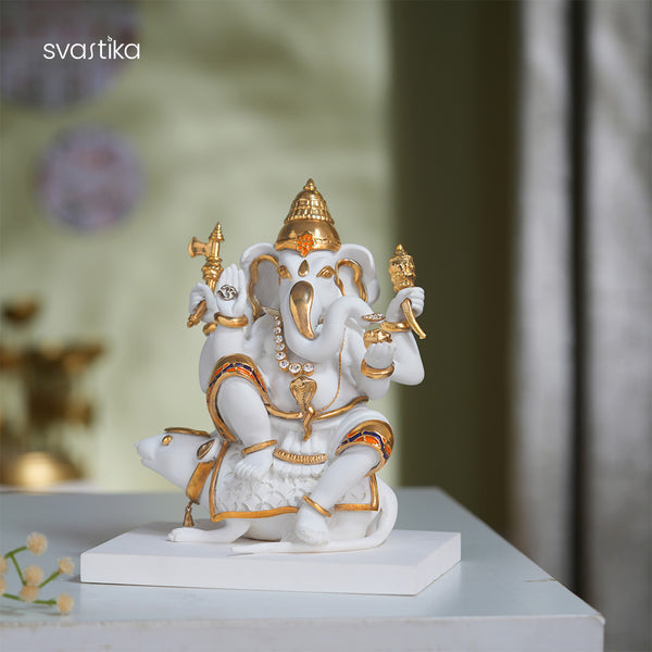 Lord Ganesha With Mushak statue