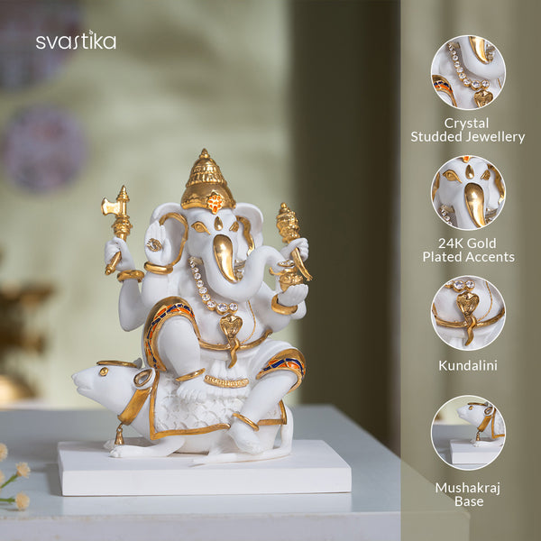 Lord Ganesha With Mushak murti