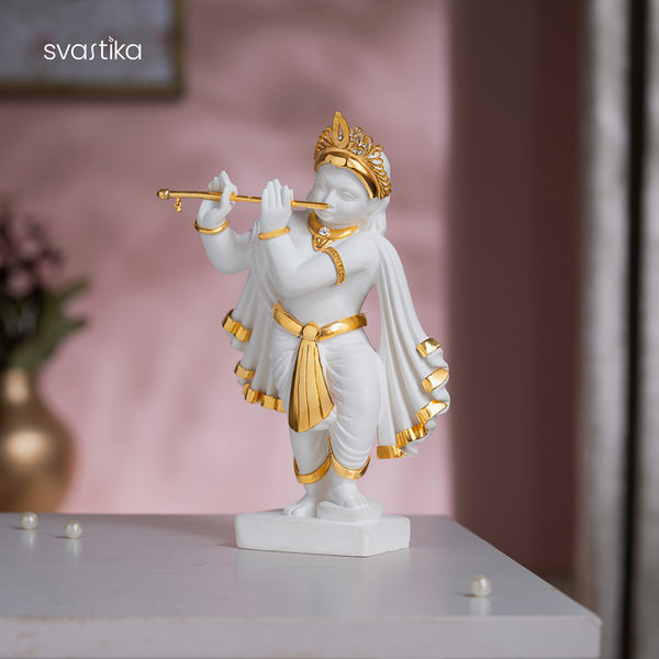 Lord Krishna murti Playing Flute 