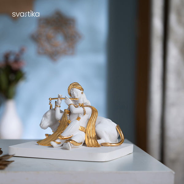 Lord Krishna With Cow murti