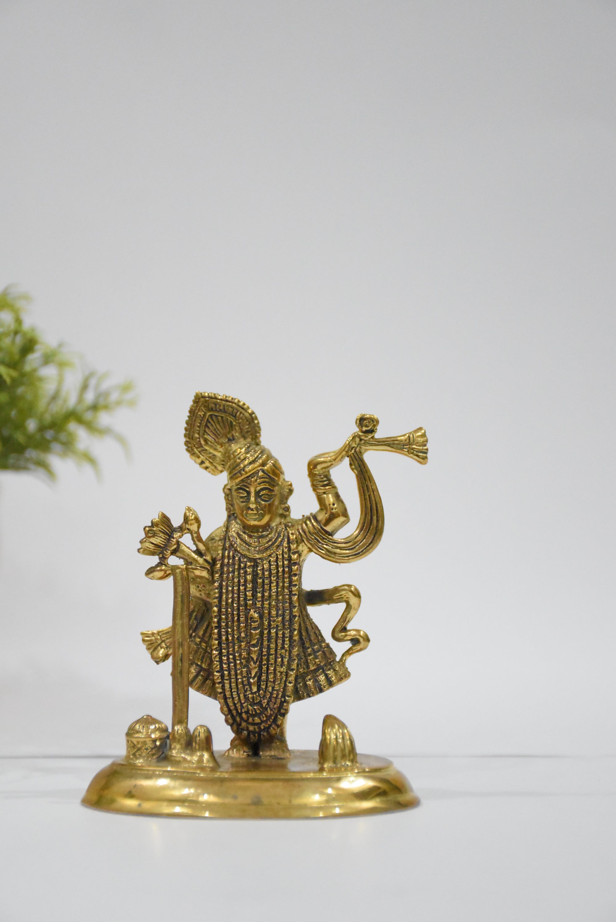 Brass Shreenath ji - 3.25"