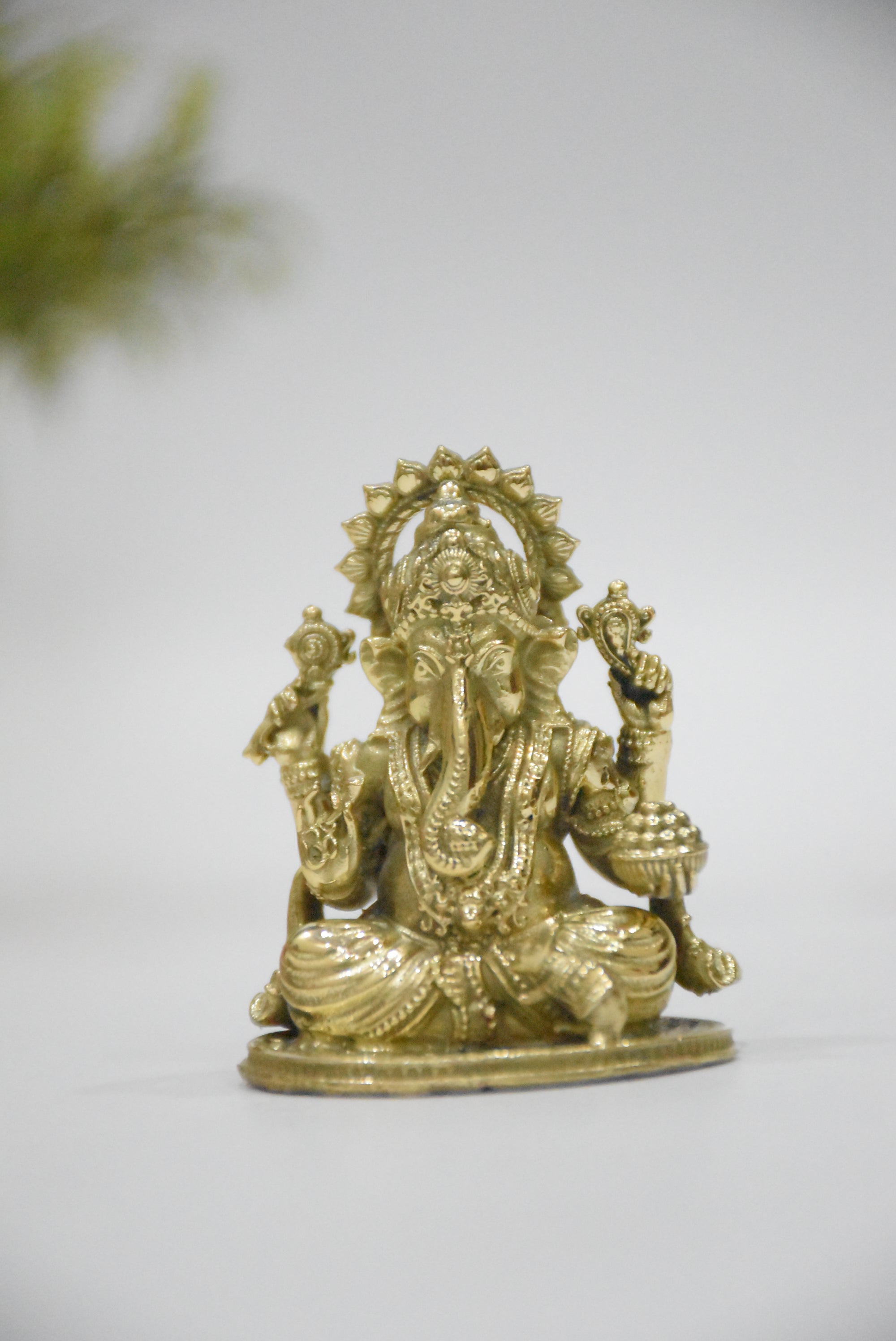 Brass Dashboard Ganesha - 2”