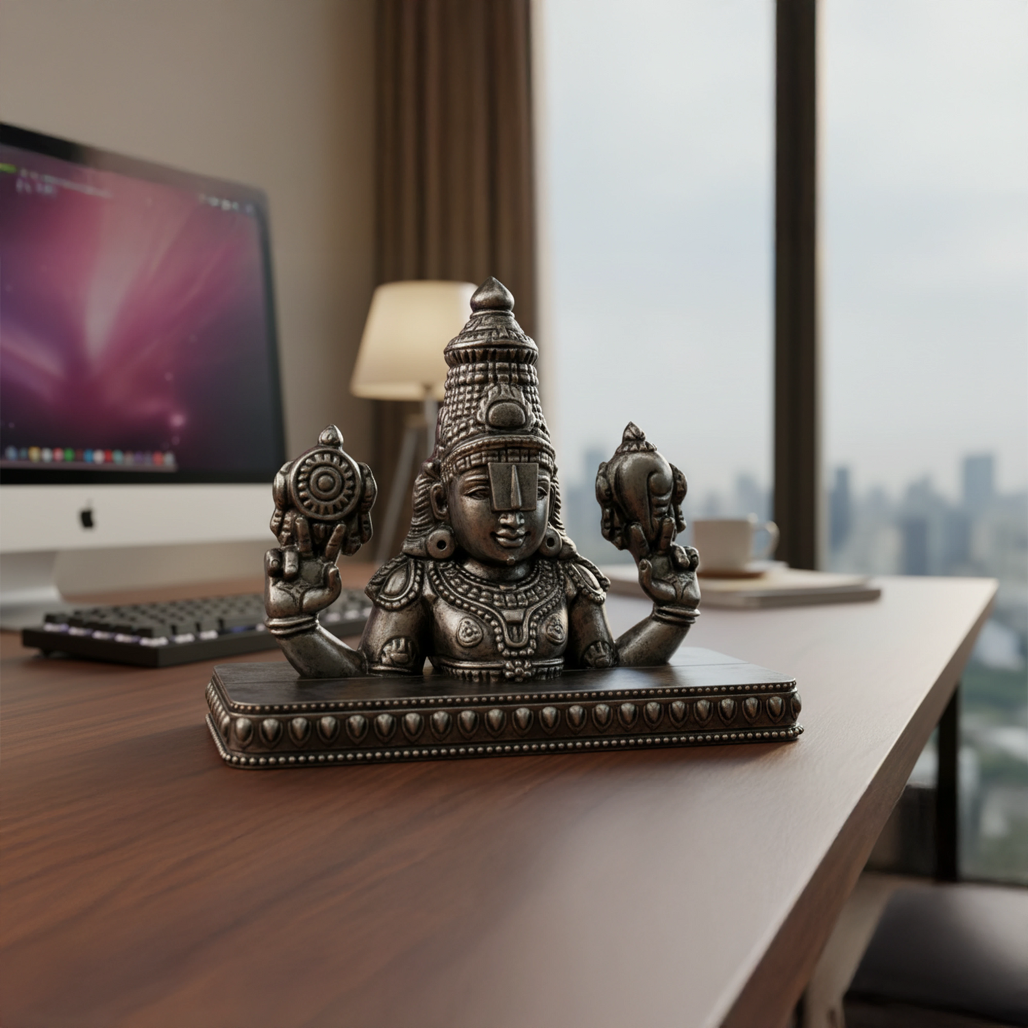 Tirupati Venkateswara Face Idol | Decor for Home Temple, Car & Office