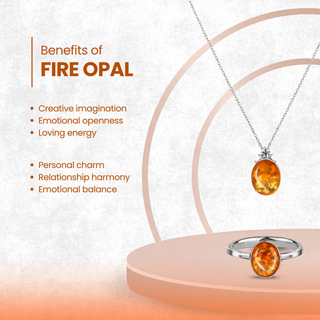 Natural Gemstone Fire Opal