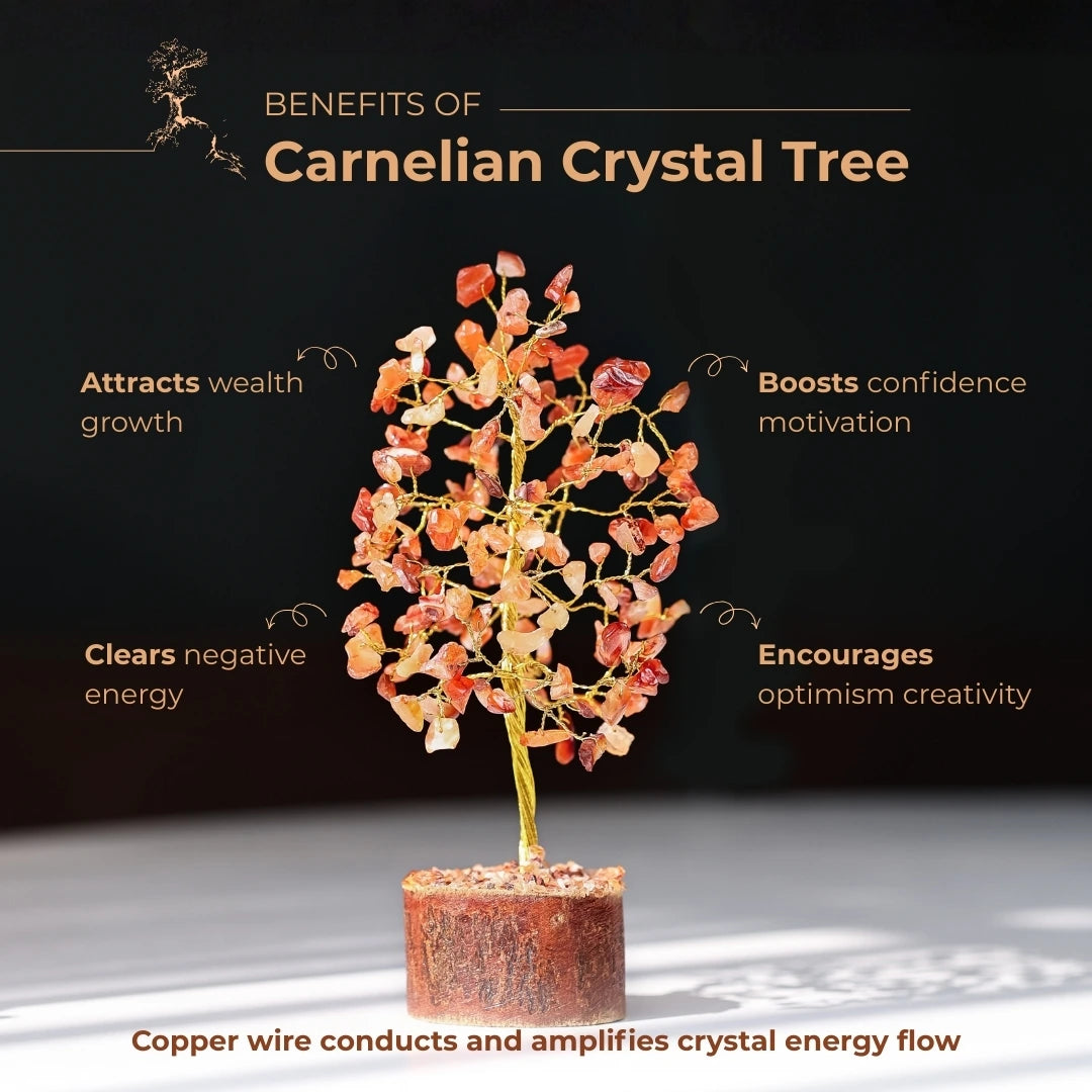 Carnelian Crystal Tree