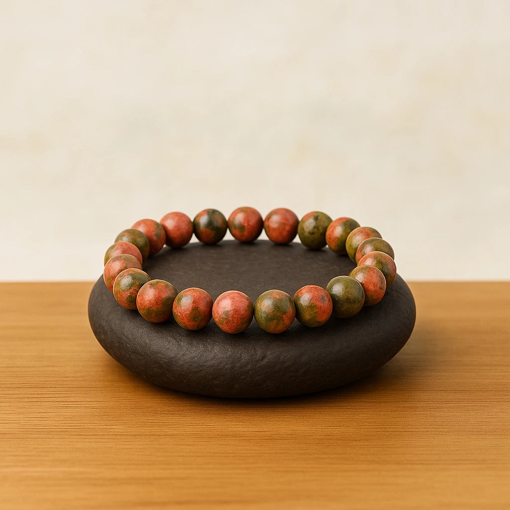 Unakite Stone Bracelet