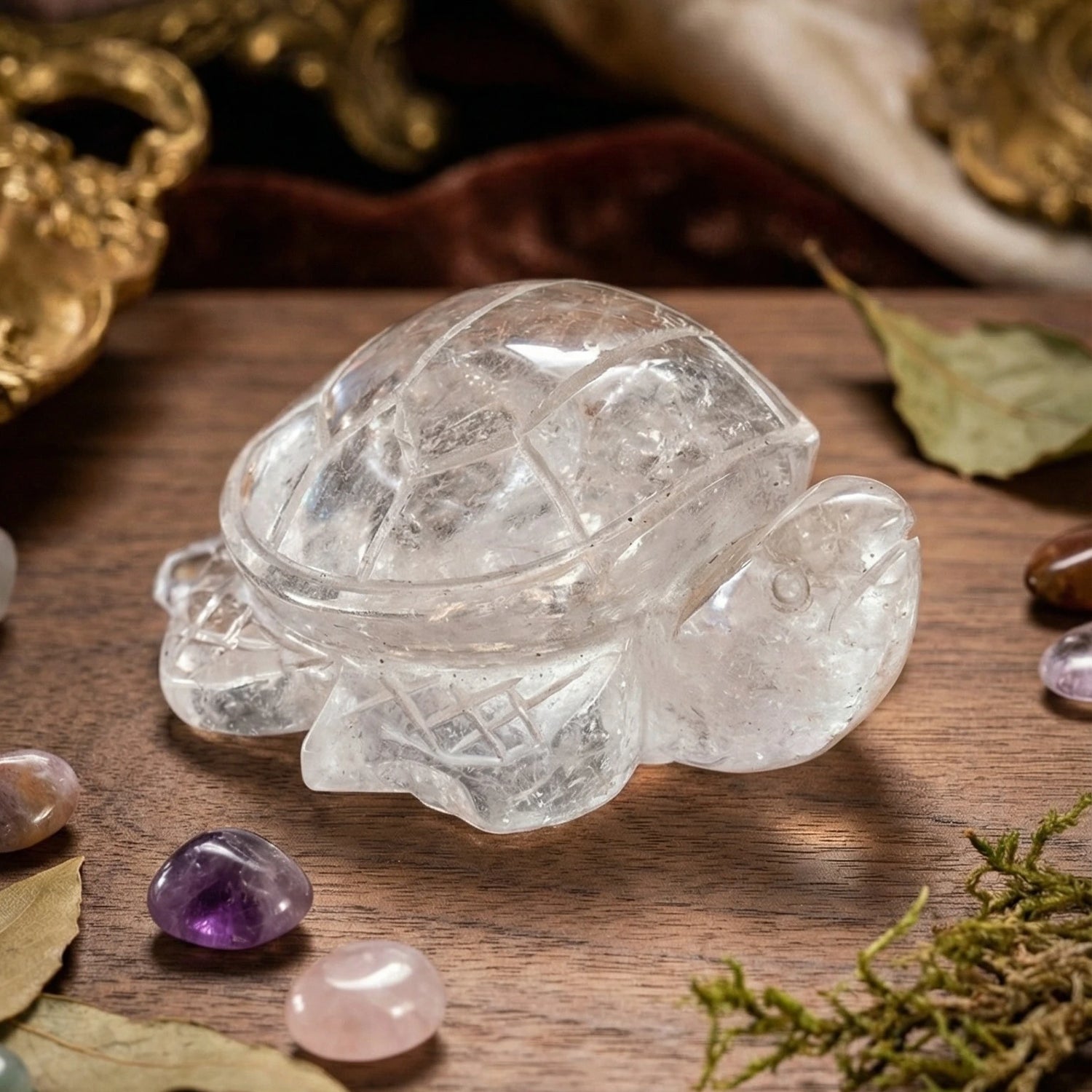 Clear Quartz Turtle