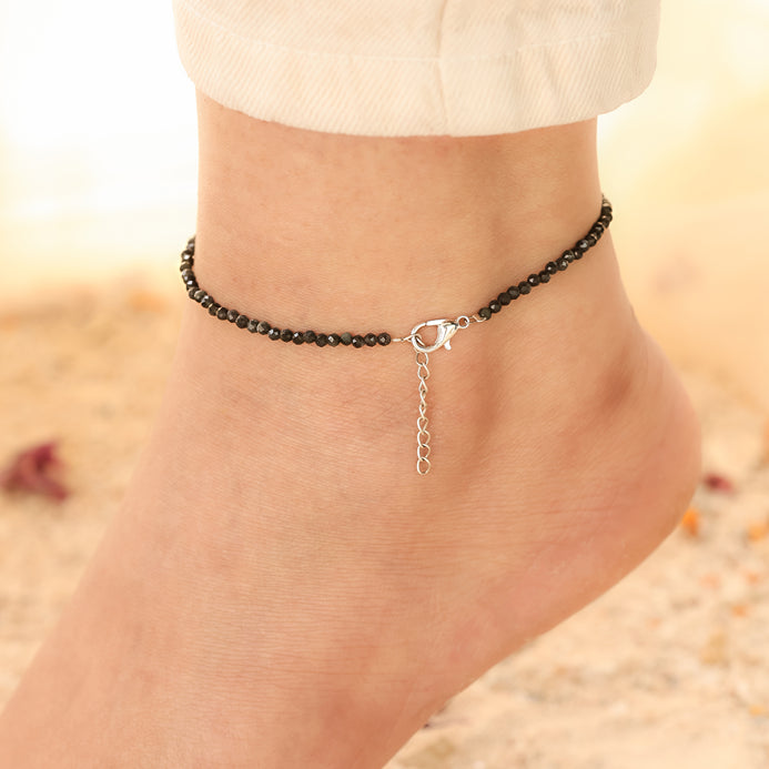 Black Tourmaline Anklet