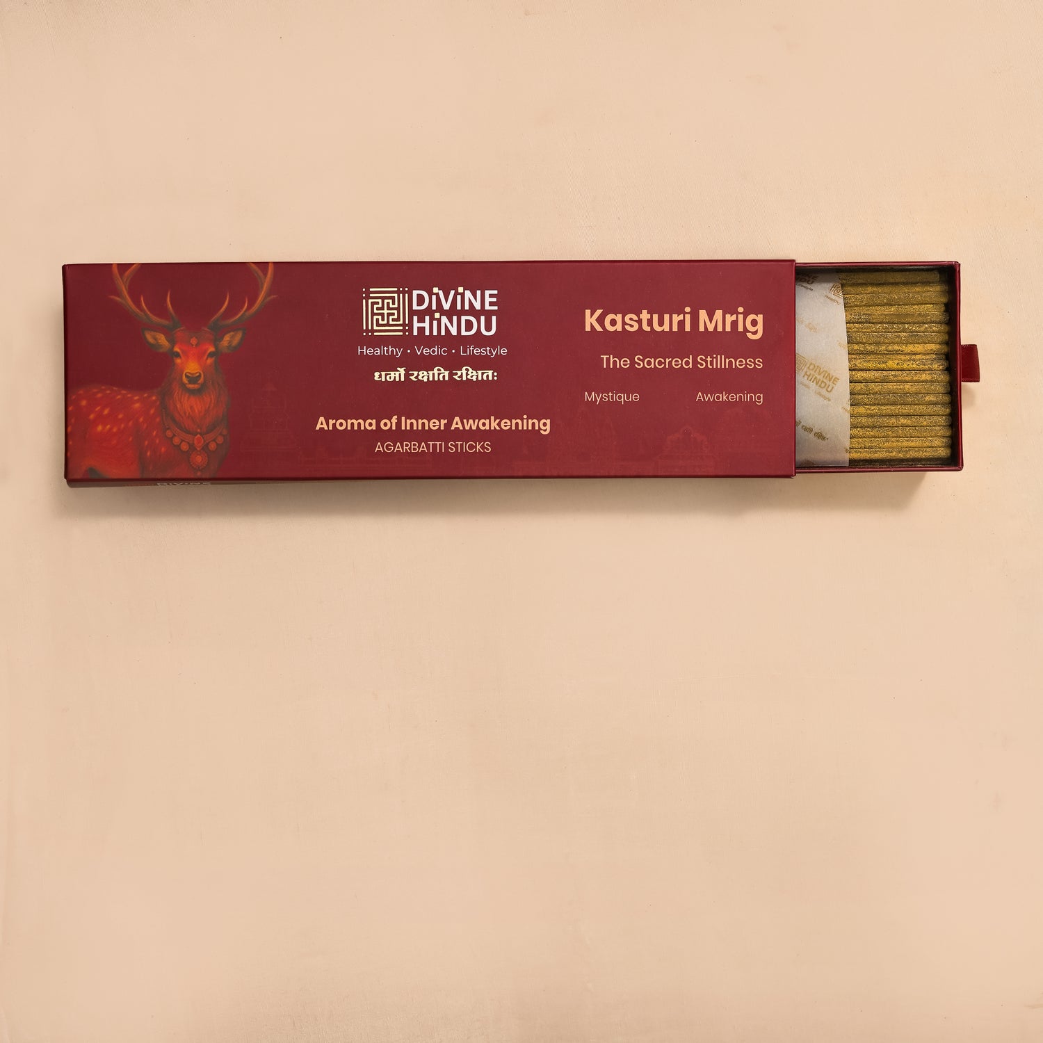 Divine Hindu Kasturi Mrig Fragrance Agarbatti / Incense Sticks (Pack of 30)