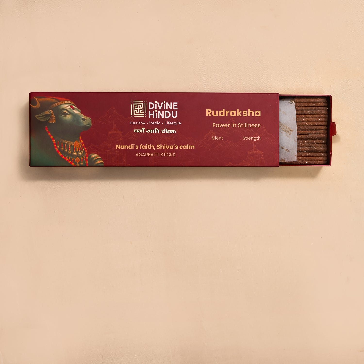 Divine Hindu Rudraksha Agarbatti / Incense Sticks (Pack of 30)