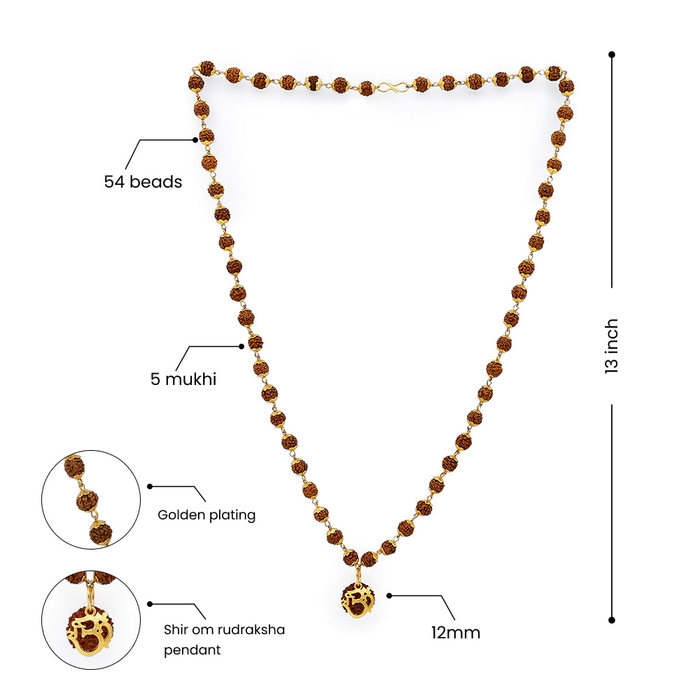 Divine Rudraksha Pendant Necklace