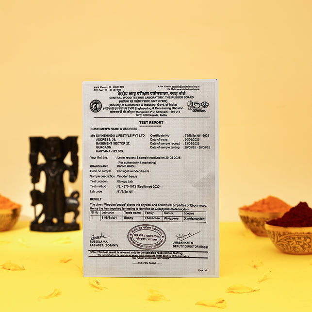 Divine Hindu Lord Vamana Swamy Karungali Idol with Certificate