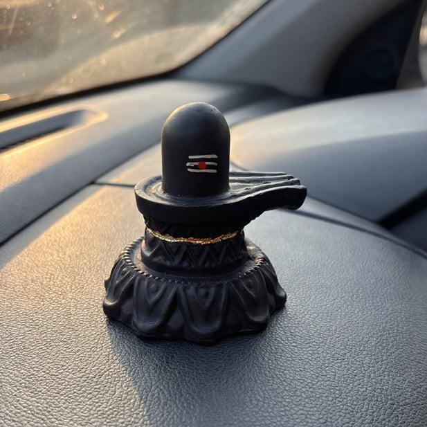 Premium Resin Shivling Idol – Ideal for Car & Office Desks