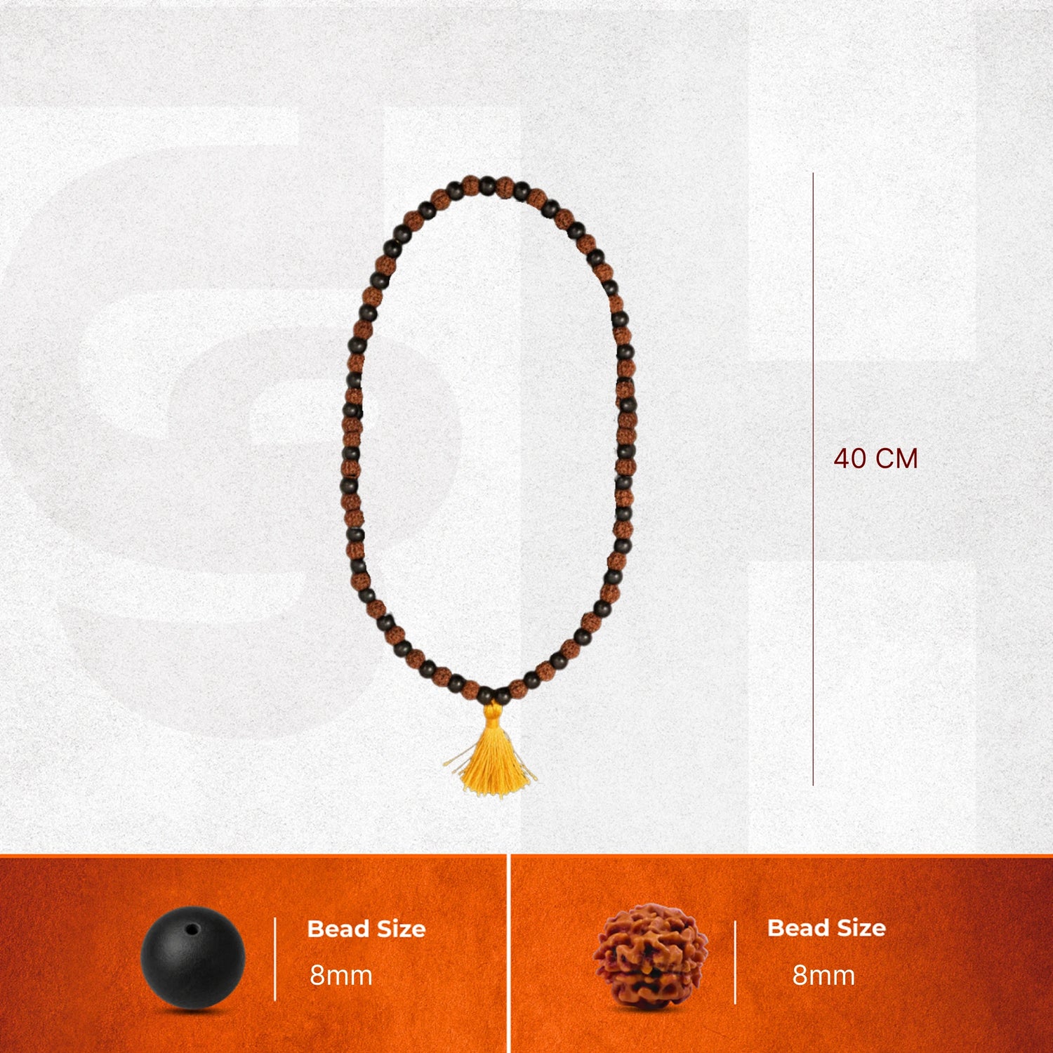 Karungali Rudraksha Mala - 108+1 Beads