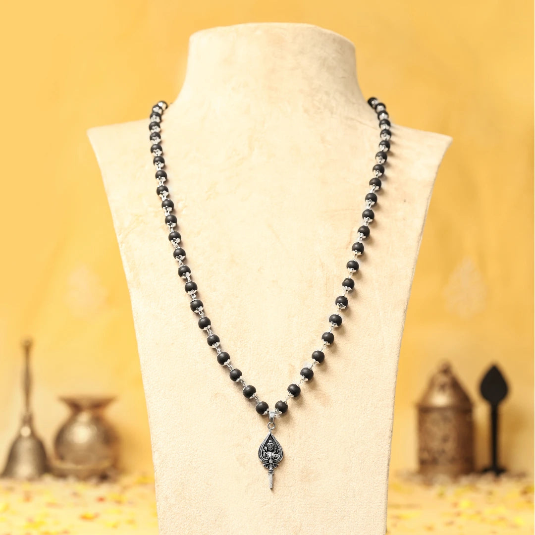 Silver Capped Lord Murugan Shastra Pendant