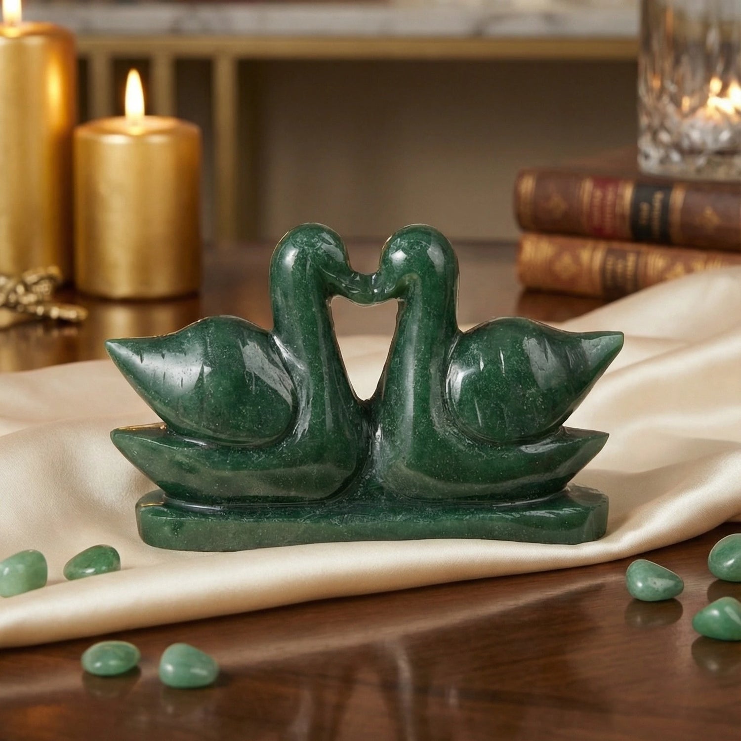 Green Jade Swan