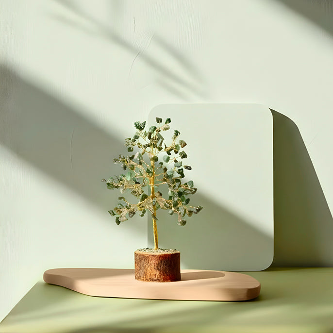 Green Jade Crystal Tree