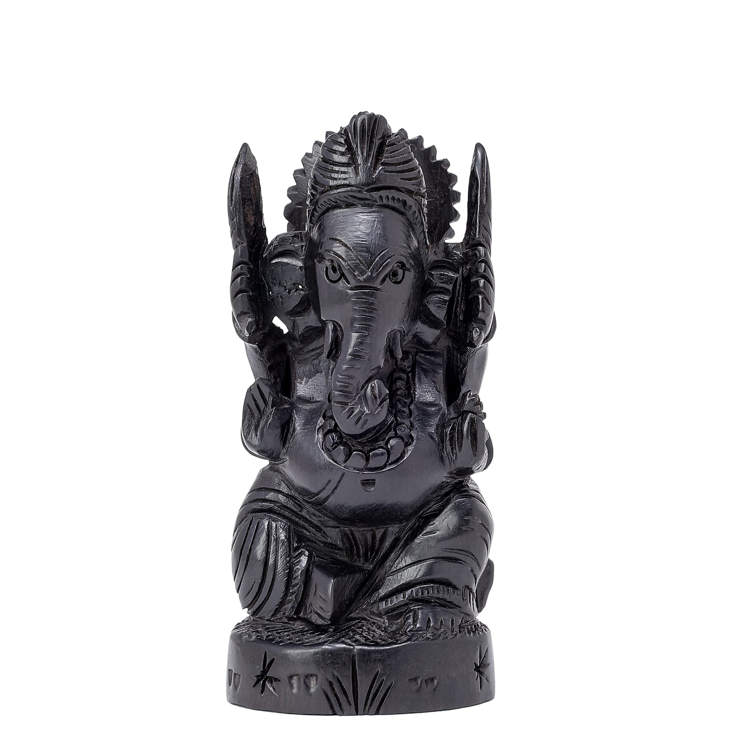 Divine Hindu Lord Ganesh Karungali Idol – Ebony Wood