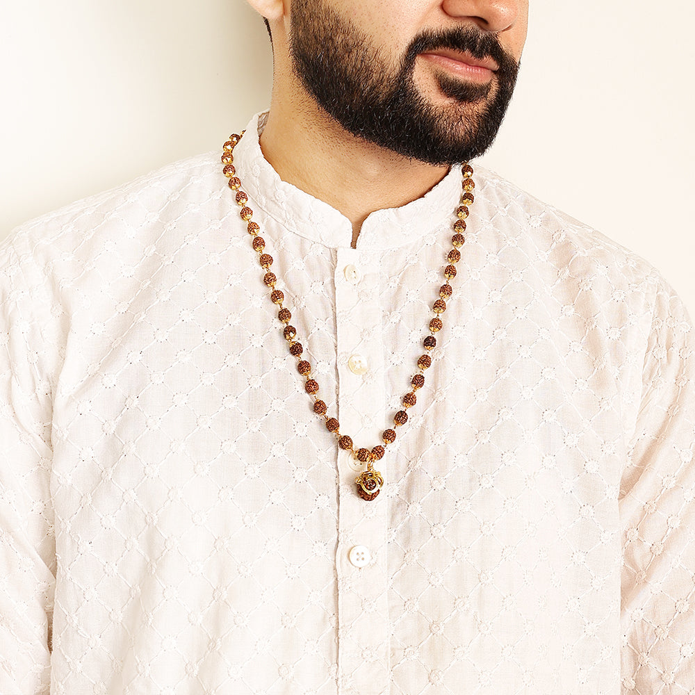Divine Rudraksha Pendant Necklace