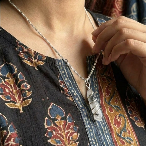 Rainbow Moonstone Stone Locket with Chain