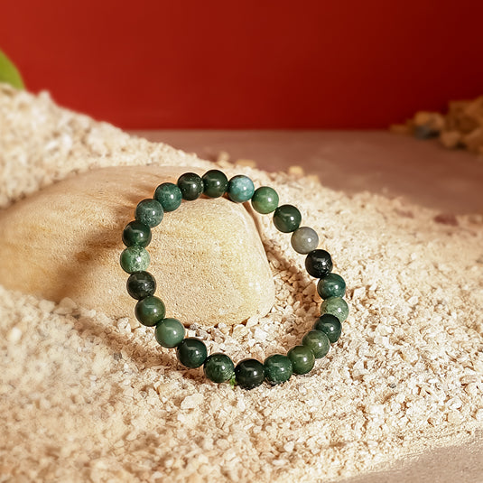 Moss Agate Stone Bracelet Creative