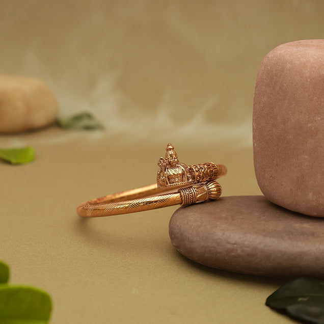 Premium Murugan Kada | Spiritual Jewelry for Strength and Protection in Gold Finish