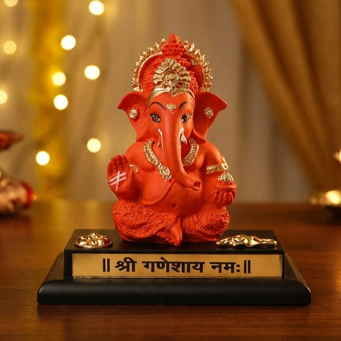 Handcrafted Ganpati Bappa with Base