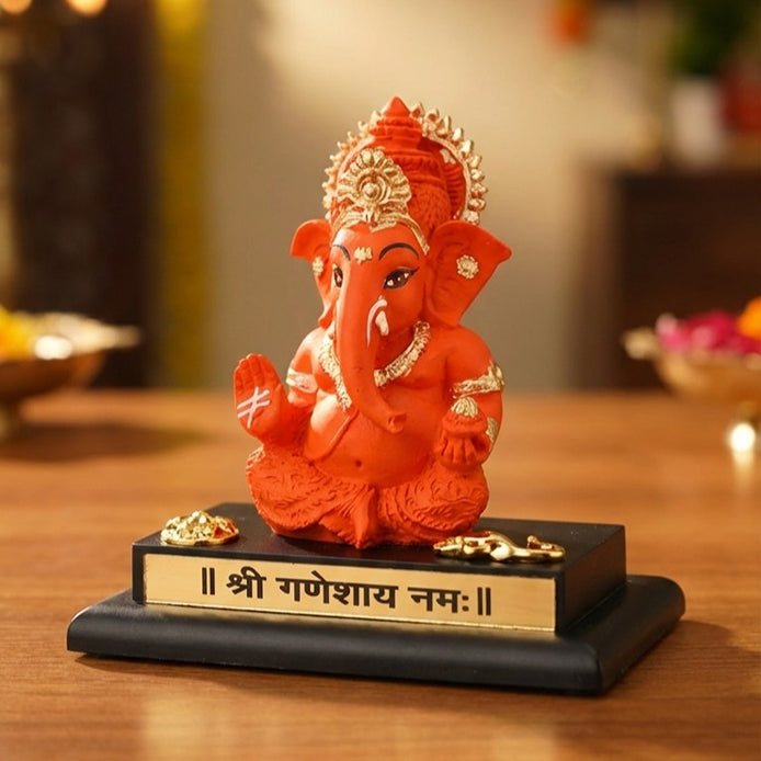 Handcrafted Ganpati Bappa with Base